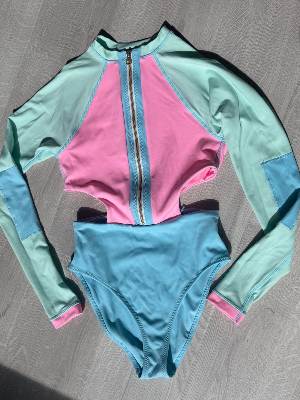 LoveShackFancy Pastel Pink, Blue & Mint One Piece